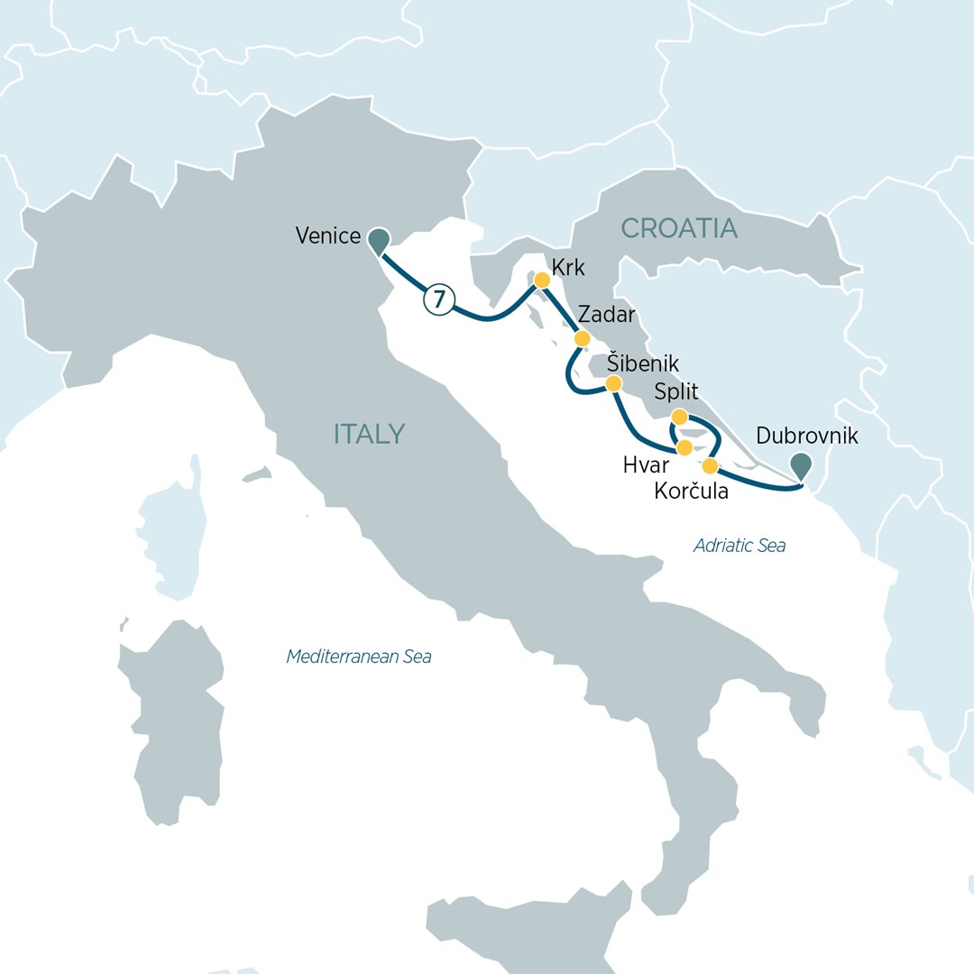 Cruise from Venice to Croatia Travel Mode